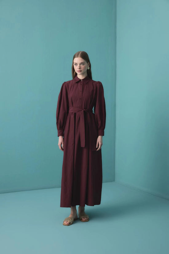 Balloon Sleeve Maxi Dress