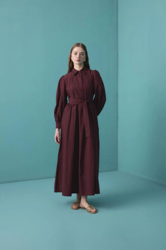 Balloon Sleeve Maxi Dress
