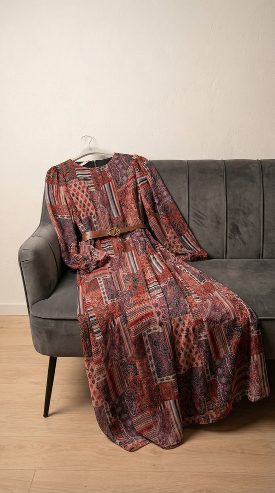 Chiffon Patchwork Dress