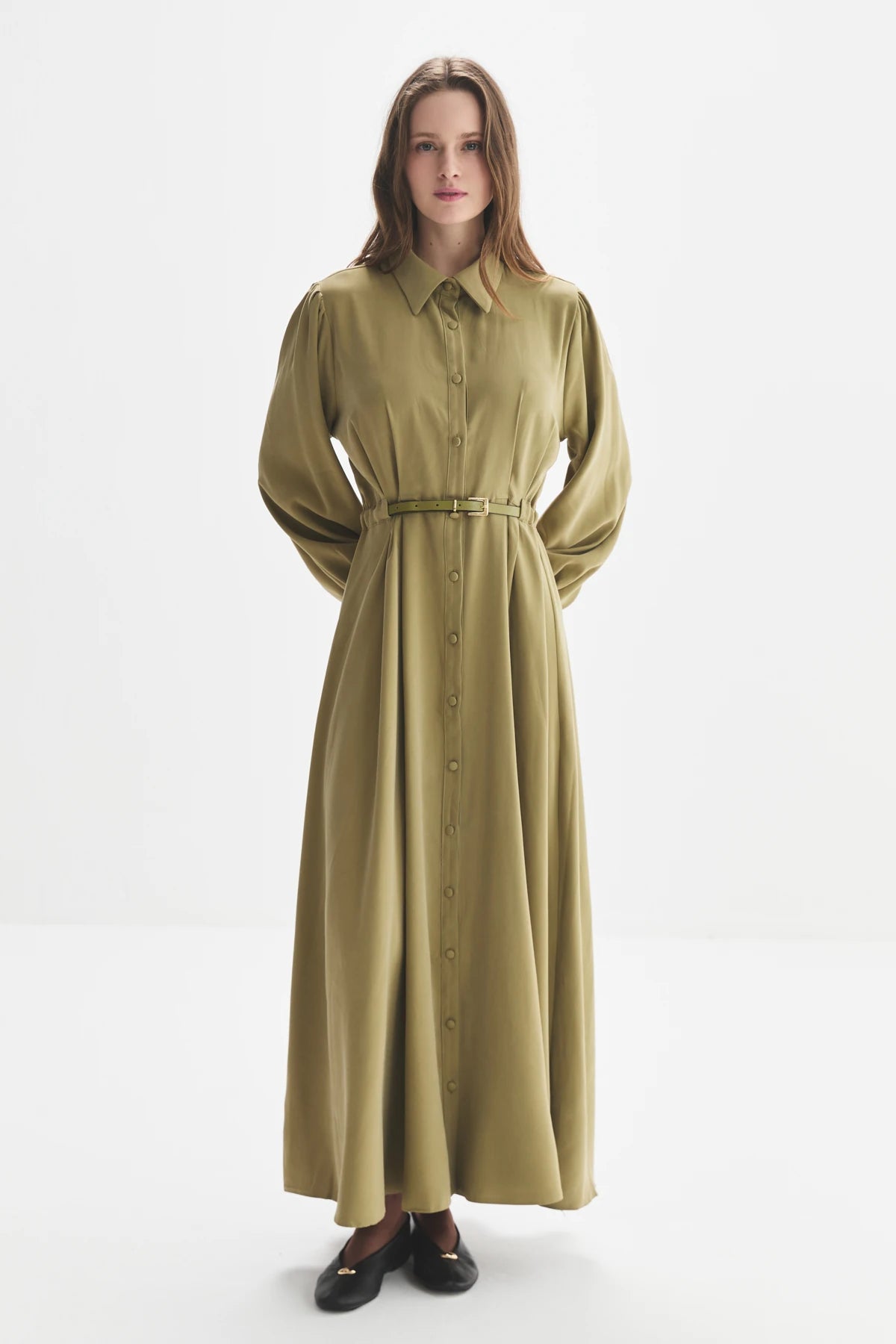 Premium Belted Dress