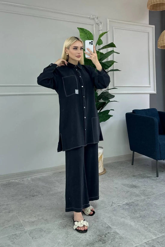 Modal Shirt Trousers Set