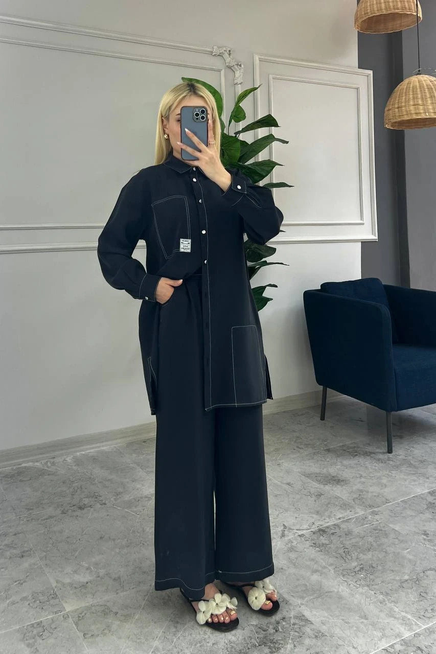 Modal Shirt Trousers Set
